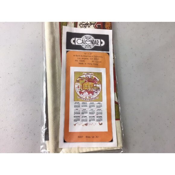 Vintage Hanging Calendar 1987 Barth & Dreyfuss California NEW - Picture 8 of 8